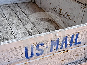 Old US mail box photo