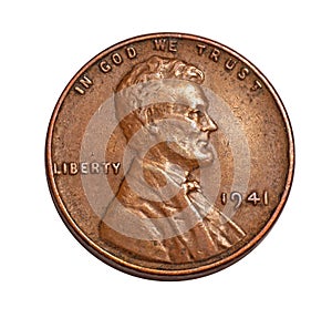 Old US penny