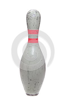 Old used bowling pin