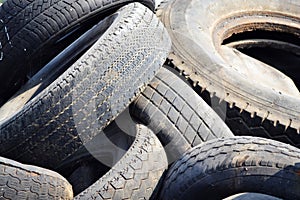 Old used car tires