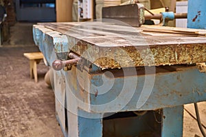 Old and used planing machine