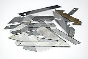 Old used rusty cutter blade