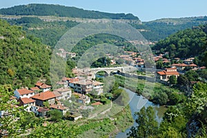 Old Veliko Tarnovo panorama,Bulgaria photo