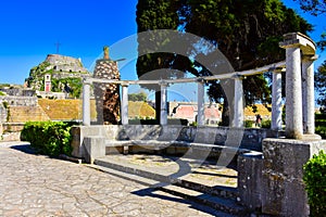 The old venetian citadel in Corfu town