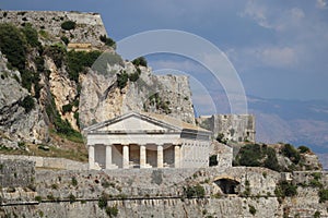 The old Venetian fortress of Corfu town, Corfu, Greece