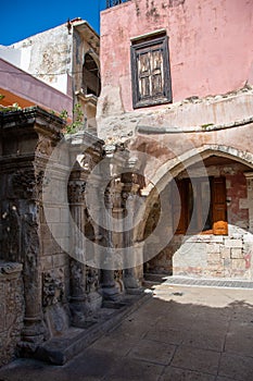 The old Venetian fountain Rimondi in Rethymno