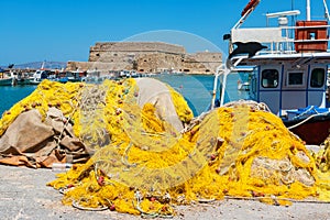 Old Venetian harbour. Crete, Greece