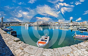 Old Venetian harbour, Rethymno, Crete island, Greece