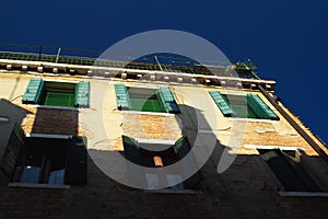Old Venetian house facade
