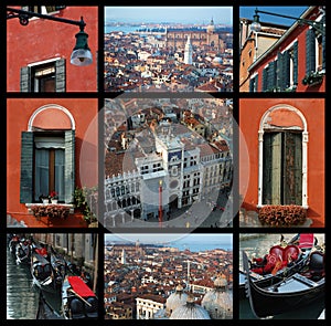 Old Venice collage - travel photos