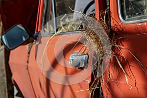 An old veteran car in desolate state