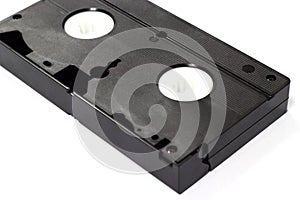 Old VHS retro video cassette isolated