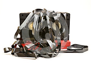 Old vhs video cassette