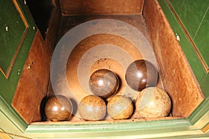 Old Victorian Bowling Balls