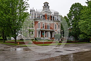 An old victorian house in Davenport, Iowa.