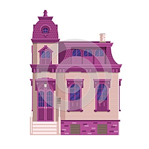 Old Victorian Mansion Building