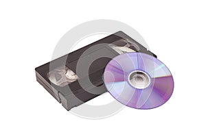 Old Video Cassette tapes with DVD disc