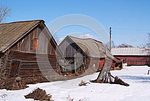 Old vilage in Russia photo