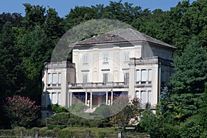 Old villa on forest slopes photo