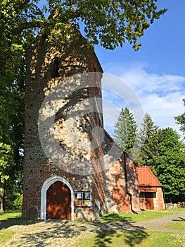 Old village church in Stary Krakow Poland