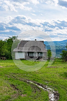 Old village house in the Carpathians