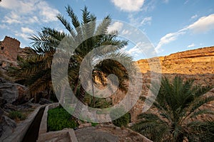 Old village in interiors of Oman