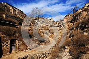 Old village of loess highland photo