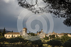 Old village of Lourmarin, region of Luberon, Provence, France an