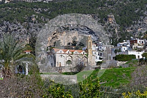 old village in the mountains of Northern Cyprus in winter 2