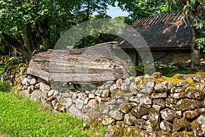 Old village. Saaremaa Island, Estonia