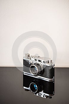 old vintage 35mm analogue photo camera