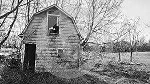 Old vintage barn in countryside