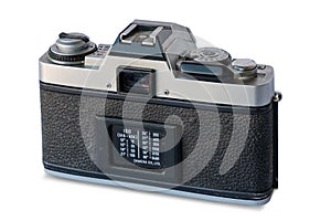 Old camera on white background. isolated