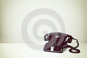 Old Vintage Black Telephone