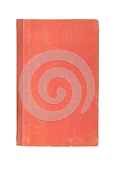 Old vintage book battered on a white background