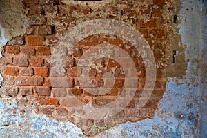 Old vintage bricks pattern background