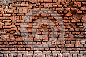 Old vintage bricks pattern background