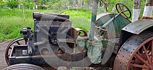 Old Vintage British Holkar Road Garden Cricket Pitch Leveling Roller Engine