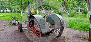 Old Vintage British Holkar Road Garden Cricket Pitch Leveling Roller Engine