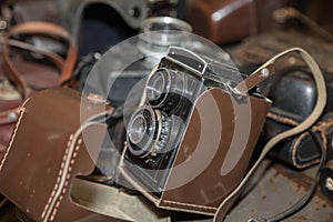 Old Vintage Camera for Lomography image Style photo