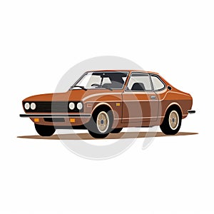 Toyota Monte Carrera Car Vector Illustration