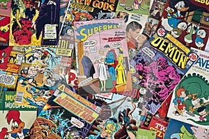 Old Vintage Cartoon Comic Books