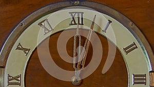 Old vintage clock, 12 o clock