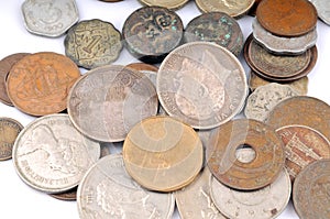 Old vintage coins