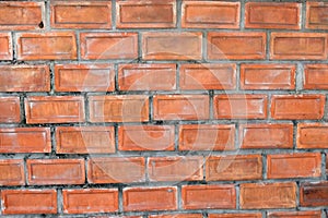 Old vintage dirty brown brick wall background
