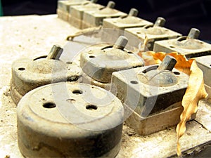Old vintage electric switch