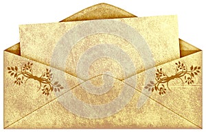 Old vintage envelope