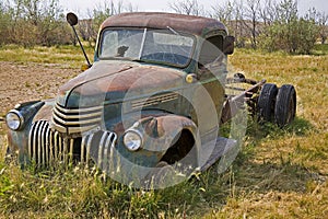 Old vintage farm ranch pickup truck pasture rusted jalopy