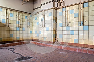 Old vintage GDR shower room