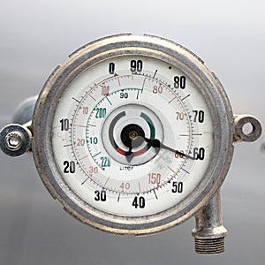 Old Vintage German Airplane gage with based on a white background,